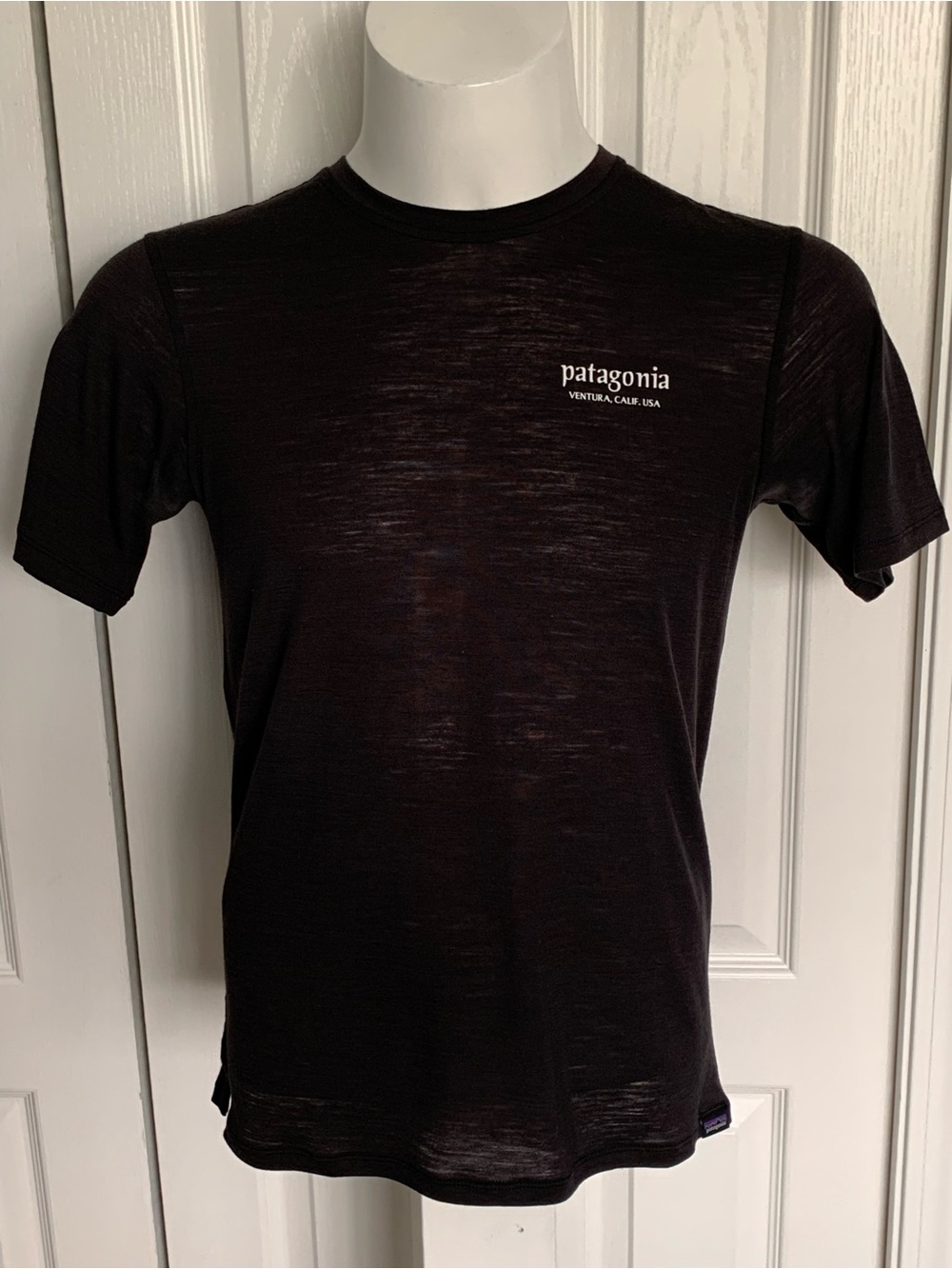 Patagonia Black Short-Sleeve Logo Tee